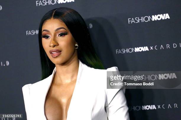 Cardi B arrives as Fashion Nova Presents: Party With Cardi at Hollywood Palladium on May 8, 2019 in Los Angeles, California.