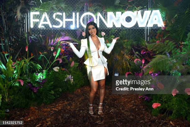 Cardi B is seen as Fashion Nova Presents: Party With Cardi at Hollywood Palladium on May 8, 2019 in Los Angeles, California.