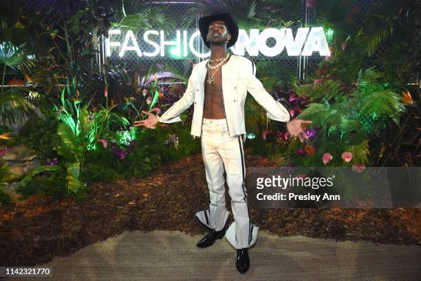 Lil Nas X is seen as Fashion Nova Presents: Party With Cardi at Hollywood Palladium on May 8, 2019 in Los Angeles, California.