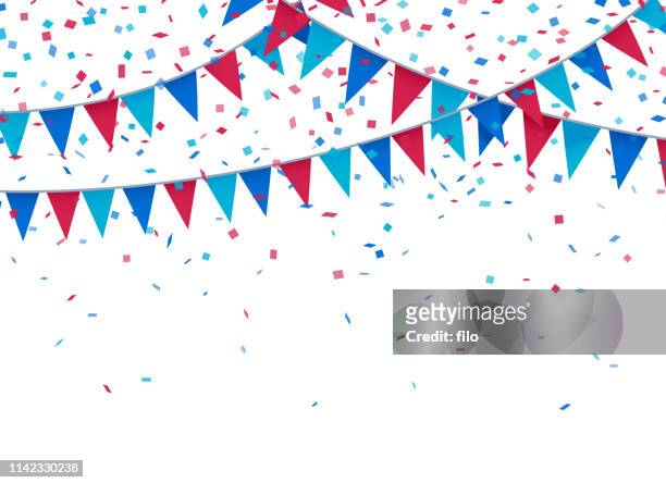 usa patriotic celebration background - political party stock illustrations