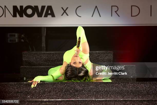 Cardi B performs onstage as Fashion Nova Presents: Party With Cardi at Hollywood Palladium on May 9, 2019 in Los Angeles, California.