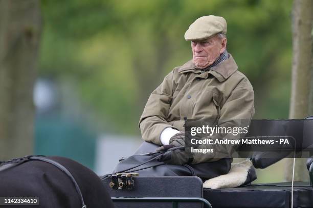 The Duke of Edinburgh during the Royal Windsor Horse Show in Windsor, Berkshire.