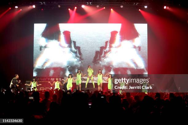 Cardi B performs onstage as Fashion Nova Presents: Party With Cardi at Hollywood Palladium on May 9, 2019 in Los Angeles, California.