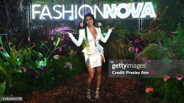 Cardi B is seen as Fashion Nova Presents: Party With Cardi at Hollywood Palladium on May 8, 2019 in Los Angeles, California.