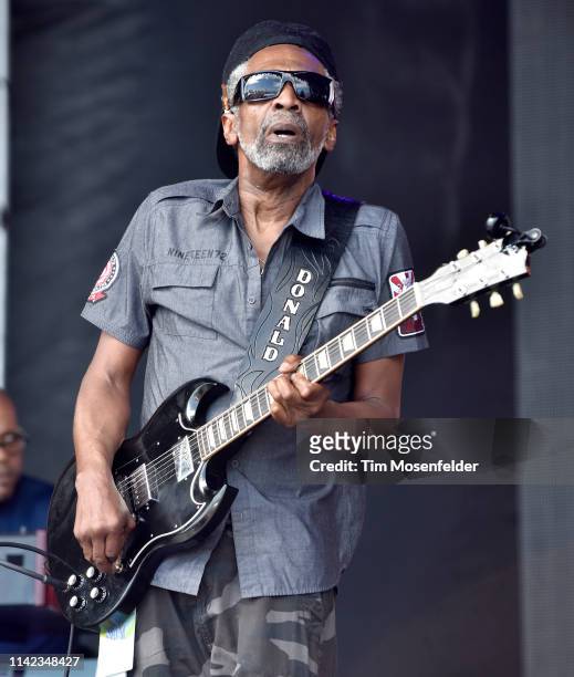 Donald Kinsey of The Wailers performs during the 2019 Tortuga Music Festival on April 12, 2019 in Fort Lauderdale, Florida.