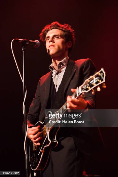 Charlie Fink of Noah And The Whale performs on stage at The Roundhouse on May 16, 2011 in London, United Kingdom.