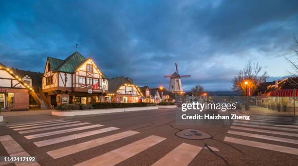 city of solvang, california - solvang stock pictures, royalty-free photos & images