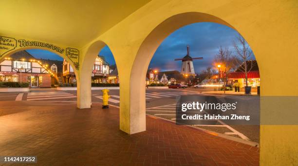 city of solvang, california - solvang stock pictures, royalty-free photos & images