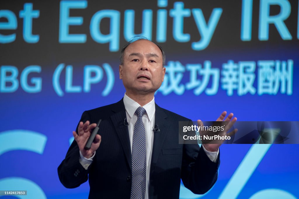 Softbank Group Chairman Masayoshi Son Press Conference
