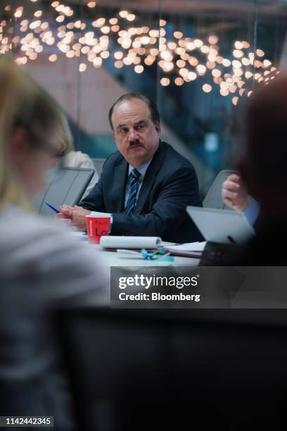 Larry Merlo, president and chief executive officer of CVS Health Corp., listens during an interview in New York, U.S., on Thursday, May 9, 2019. CVS...