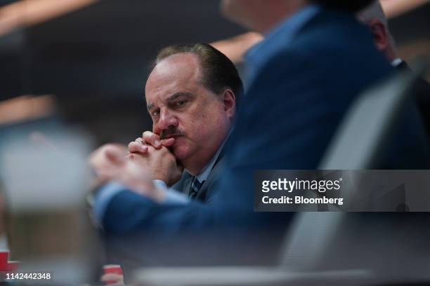 Larry Merlo, president and chief executive officer of CVS Health Corp., listens during an interview in New York, U.S., on Thursday, May 9, 2019. CVS...