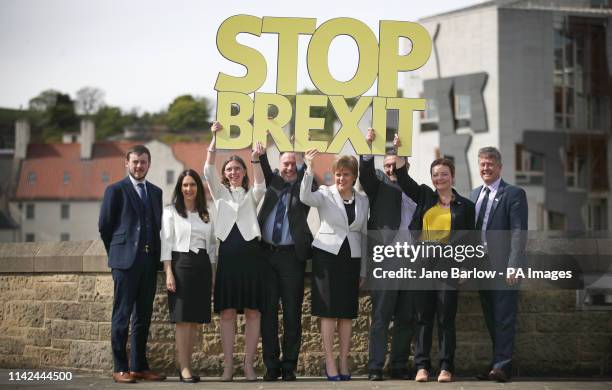 The SNP launch their European election campaign and their party's six candidates Alex Kerr, Margaret Ferrier, Aileen McLeod, Alyn Smith, First...