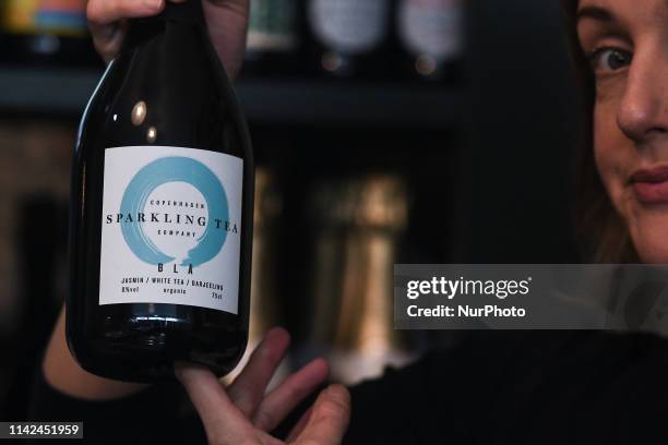 Non alcolic Sparkling Tea drink, seen inside The Virgin Mary bar, the first alcohol-free bar to open in Dublin, that will provide with a selection of...