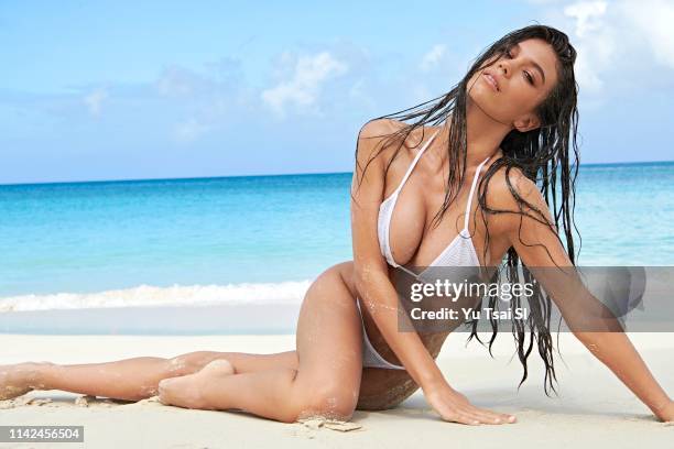 Swimsuit Issue 2019: Model Erin Willerton poses for the 2019 Sports Illustrated swimsuit issue on February 22, 2019 in Nassau, Bahamas. PUBLISHED...