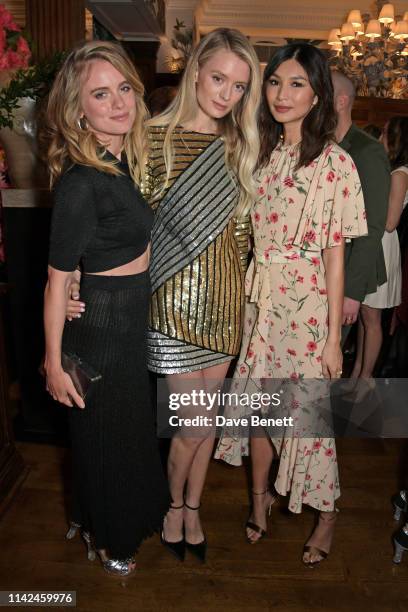 Cressida Bonas, Rebecca Corbin Murray and Gemma Chan attend a private dinner hosted by Michael Kors to celebrate the new Collection Bond St Flagship...
