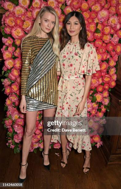 Rebecca Corbin Murray and Gemma Chan attend a private dinner hosted by Michael Kors to celebrate the new Collection Bond St Flagship Townhouse...