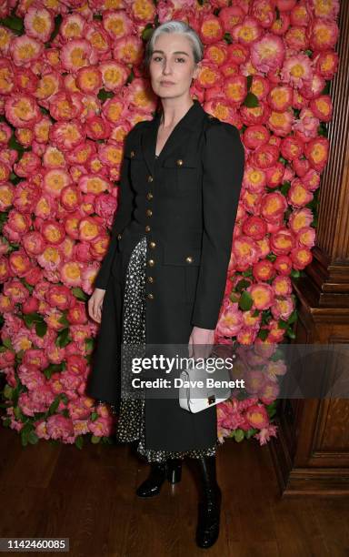 Erin O'Connor attends a private dinner hosted by Michael Kors to celebrate the new Collection Bond St Flagship Townhouse opening on May 9, 2019 in...