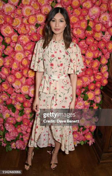 Gemma Chan attends a private dinner hosted by Michael Kors to celebrate the new Collection Bond St Flagship Townhouse opening on May 9, 2019 in...