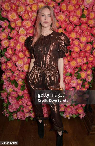 Mary Charteris attends a private dinner hosted by Michael Kors to celebrate the new Collection Bond St Flagship Townhouse opening on May 9, 2019 in...
