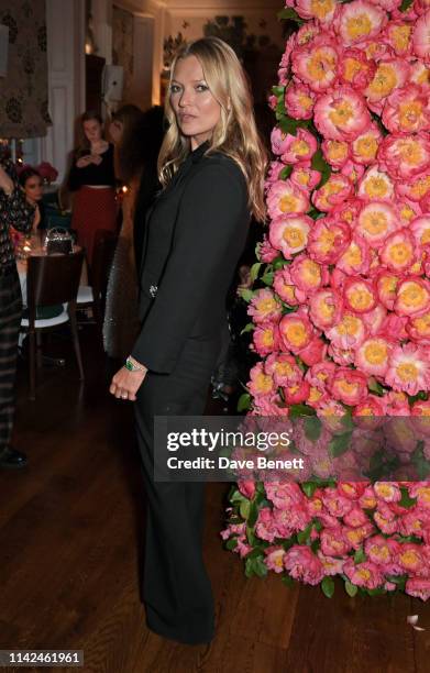 Kate Moss attends a private dinner hosted by Michael Kors to celebrate the new Collection Bond St Flagship Townhouse opening on May 9, 2019 in...