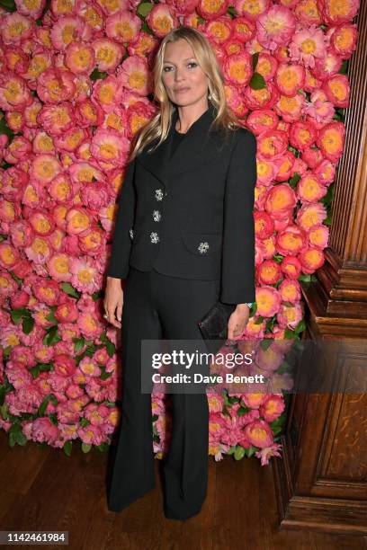 Kate Moss attends a private dinner hosted by Michael Kors to celebrate the new Collection Bond St Flagship Townhouse opening on May 9, 2019 in...