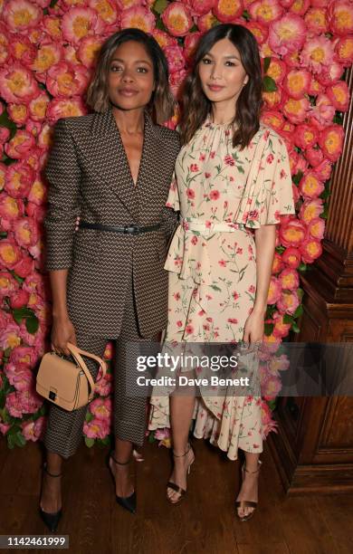 Naomie Harris and Gemma Chan attend a private dinner hosted by Michael Kors to celebrate the new Collection Bond St Flagship Townhouse opening on May...