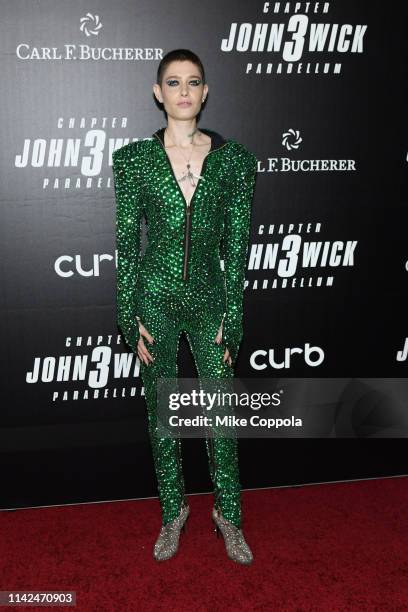 Asia Kate Dillon attends the "John Wick: Chapter 3" world premiere at One Hanson Place on May 9, 2019 in New York City.