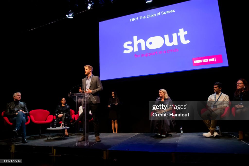 The Duke And Duchess Of Cambridge And The Duke And Duchess Of Sussex Launch "Shout"