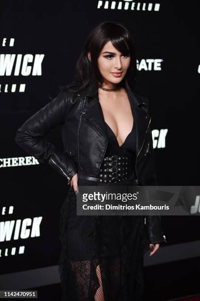 Alia Shelesh attends the "John Wick: Chapter 3" world premiere at One Hanson Place on May 9, 2019 in New York City.