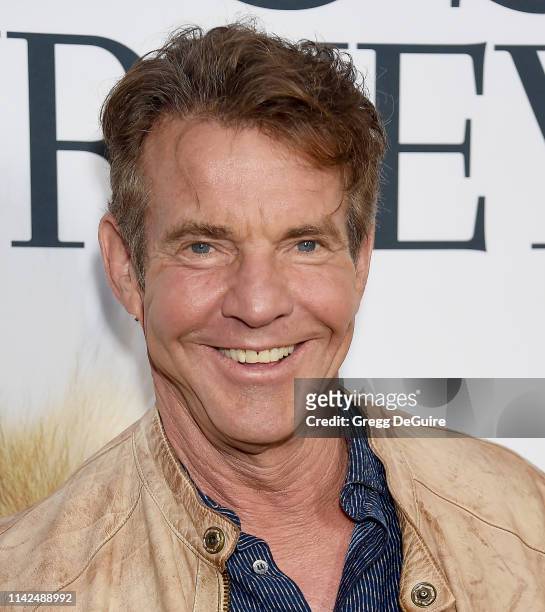 Dennis Quaid arrives to the premiere of Universal Pictures' "A Dog's Journey" at ArcLight Hollywood on May 9, 2019 in Hollywood, California.