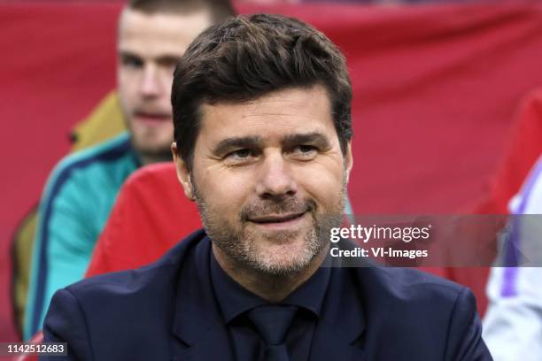 Tottenham Hotspur FC coach Mauricio Pochettino during the UEFA Champions League semi final match Ajax Amsterdam and Tottenham Hotspur FC at the Johan...