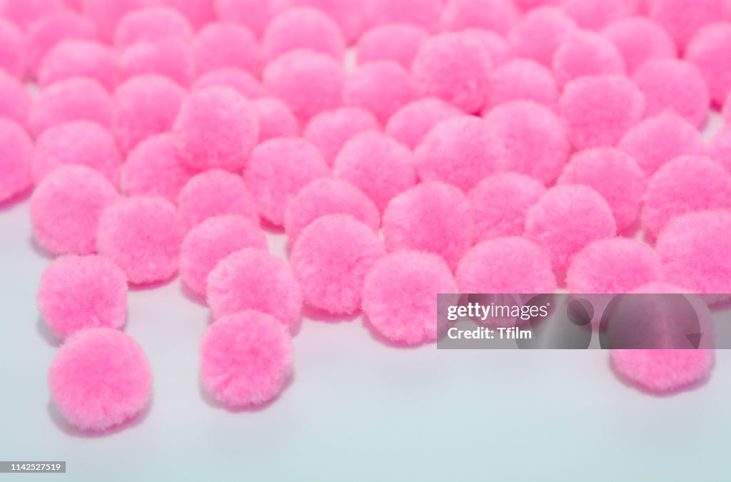 Pink pom pom background, Pink background, Sweet background lovebackground