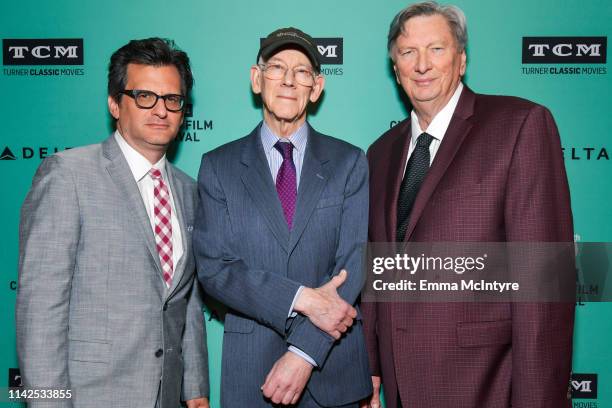 Primetime Host Ben Mankiewicz, honoree Kevin Brownlow, and Special Guest John Bailey attend The 2nd Annual Robert Osborne Award: Kevin Brownlow at...