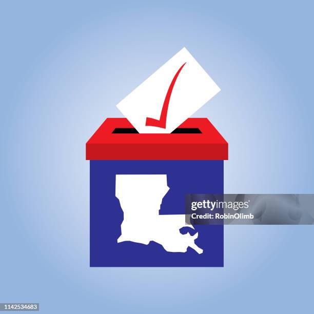 ilustrações de stock, clip art, desenhos animados e ícones de louisiana ballot box icon - luisiana