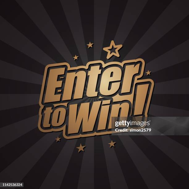 enter to win banner backgound - giveaway stock illustrations