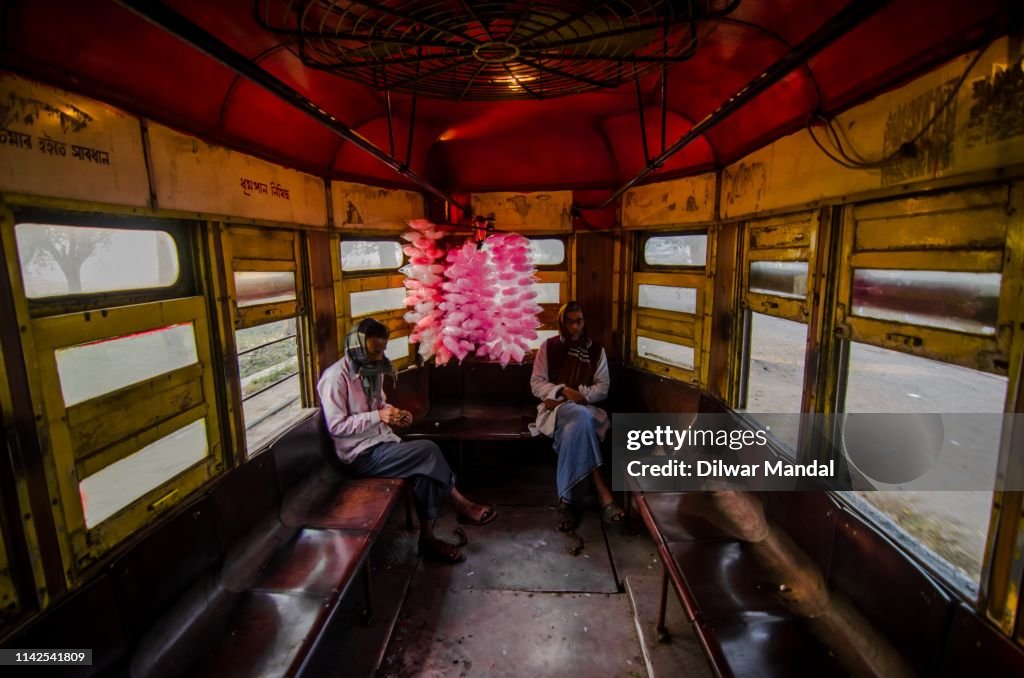 Traveling wit tram at Kolkata