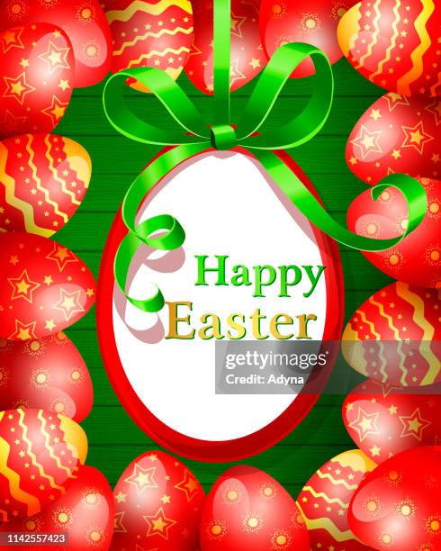 easter decoration - easter table stock illustrations