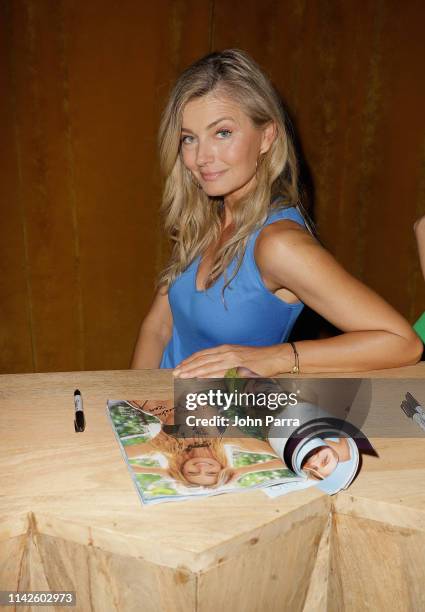 Paulina Porizkova attends the Sports Illustrated Swimsuit On Location at Ice Palace on May 10, 2019 in Miami, Florida.