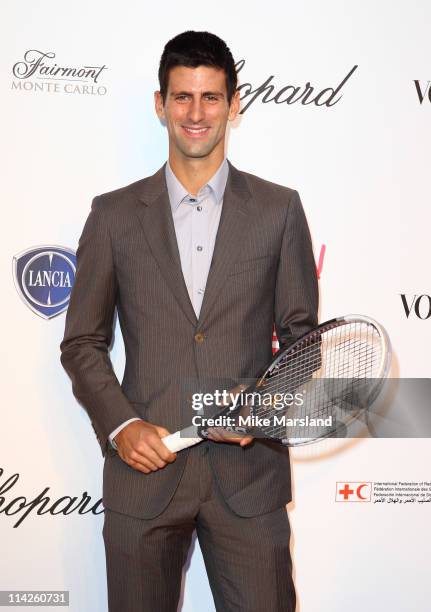 Novak Djokovic attends the " Fashion For Relief Japan Fundraiser" during the 64th Annual Cannes Film at Forville Market on May 16, 2011 in Cannes,...