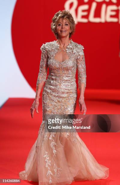 Jane Fonda attends the " Fashion For Relief Japan Fundraiser" during the 64th Annual Cannes Film at Forville Market on May 16, 2011 in Cannes, France.