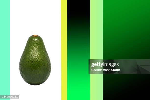 close up photography of a avocado - avocado isolated imagens e fotografias de stock