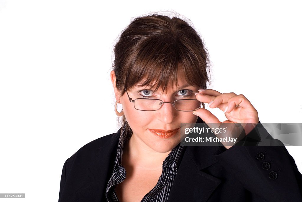 Look Over Spectacles Look Over The Glasses High-Res Stock Photo - Getty Images