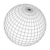 wired sphere frame illustration