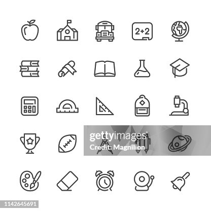 Onderwijs iconen set Onderwijs iconen set