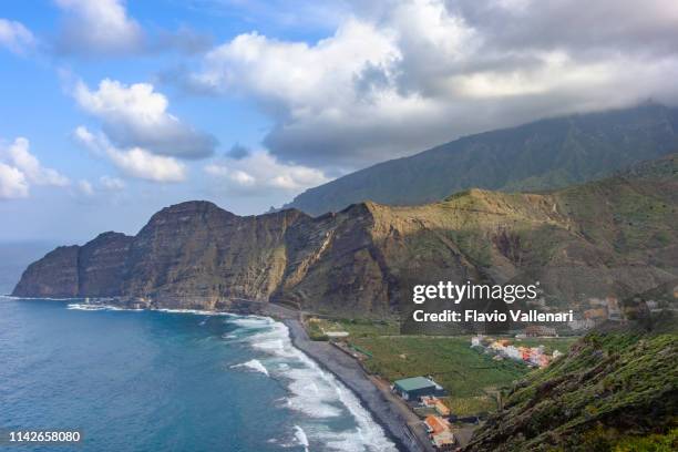 la gomera, kanarie öarna (e)-santa catalina och playa hermigua - gomera bildbanksfoton och bilder