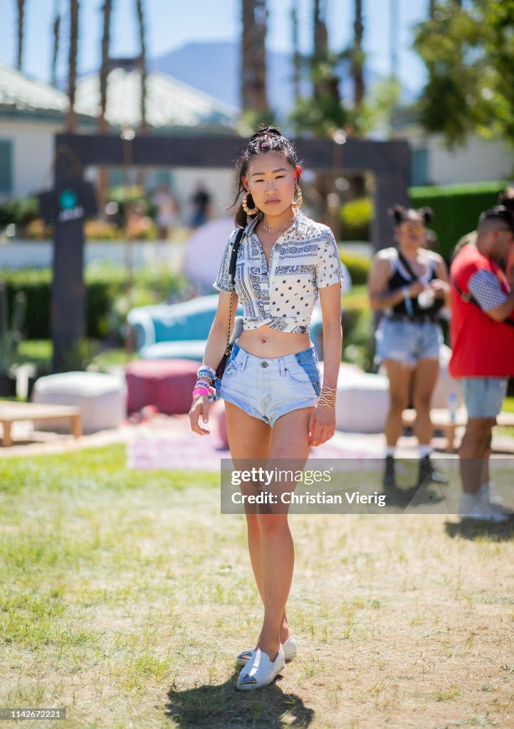 Street Style and Celebrity Sightings During Coachella Festival