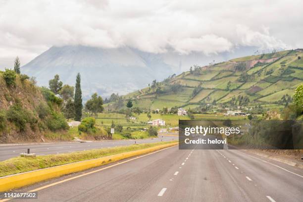 highway in ecuador - pan am stock pictures, royalty-free photos & images