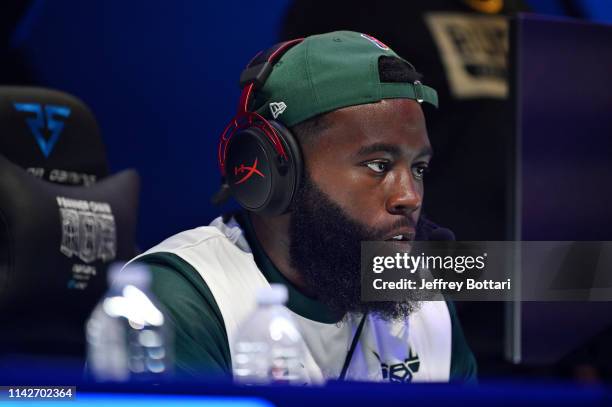 Arooks of Bucks Gaming stares on during the game against Raptors Uprising Gaming Club during the mid-season tournament The Turn on May 10, 2019 at...