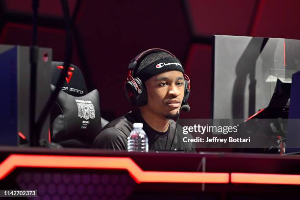 Of Raptors Uprising Gaming Club stares on during the game against Bucks Gaming during the mid-season tournament The Turn on May 10, 2019 at the NBA...