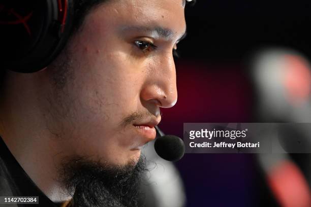 Of Raptors Uprising Gaming Club stares on during the game against Bucks Gaming during the mid-season tournament The Turn on May 10, 2019 at the NBA...